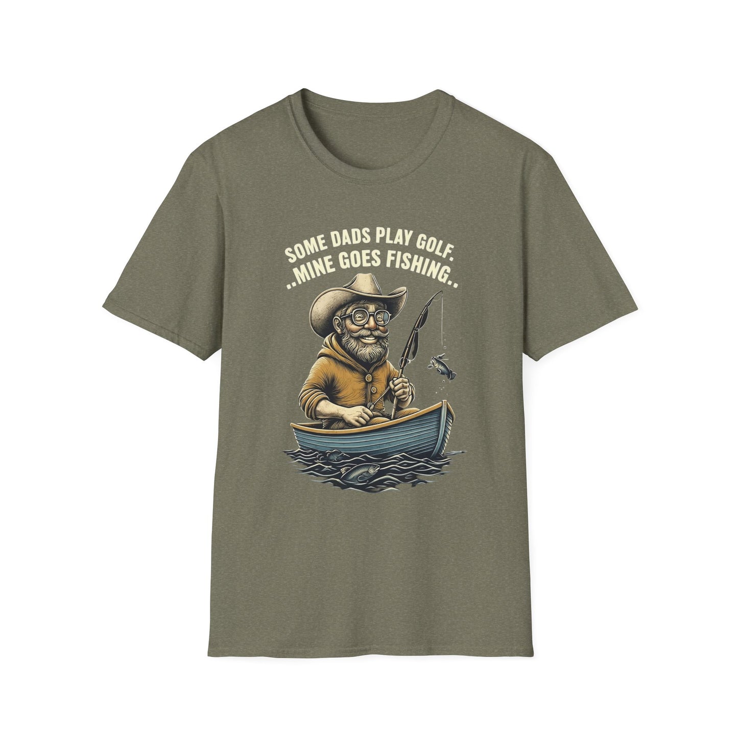 Fishing Dad T-Shirt | Funny Dad Shirt | Gift for Fishermen | Unisex Softstyle Tee | Outdoor Lover Apparel | Father's Day Gift