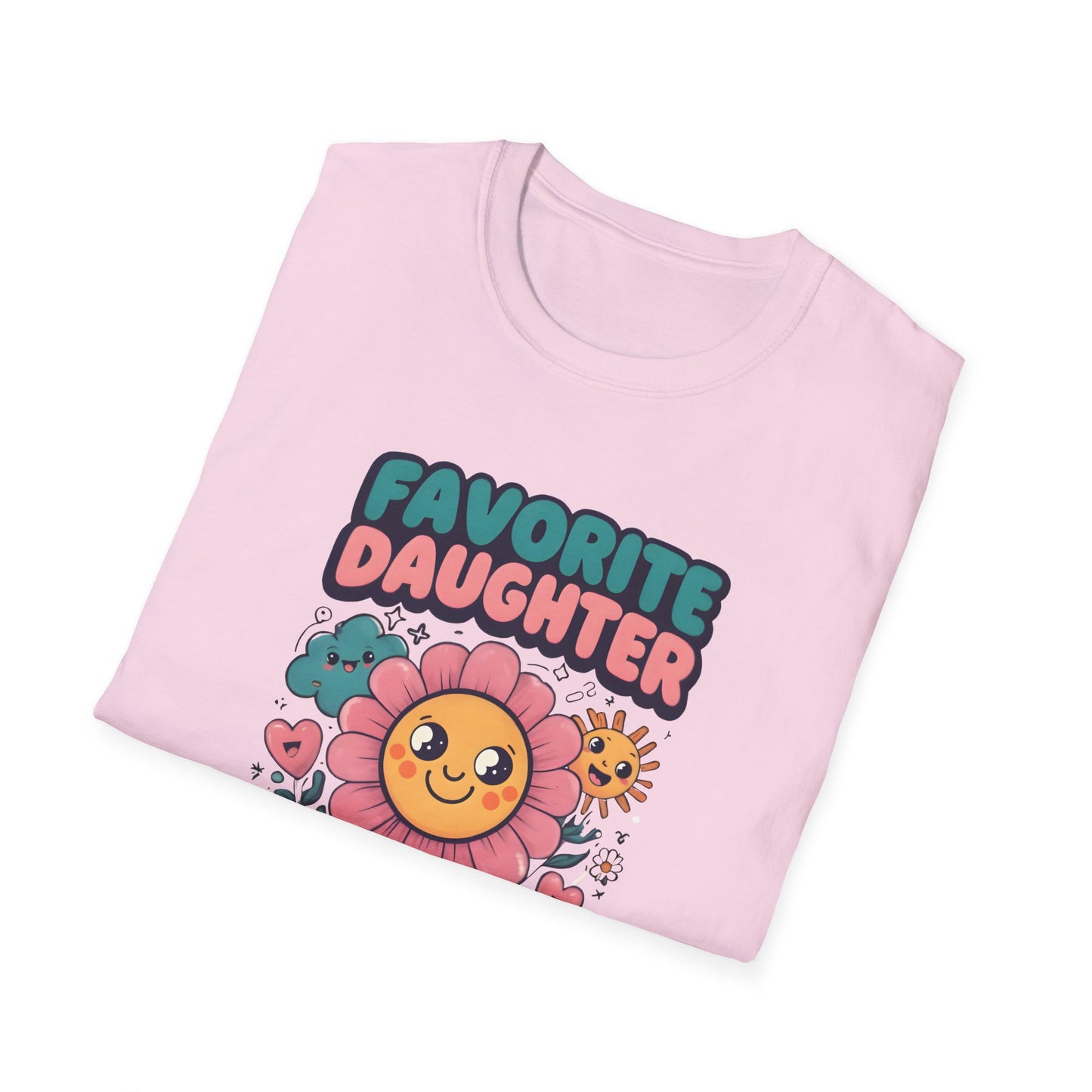 Favorite Daughter in Law Flower T-Shirt, Unisex Graphic Tee, Mother's Day Gift, Family Reunion Shirt, Cute Casual Wear, Spring Fashion