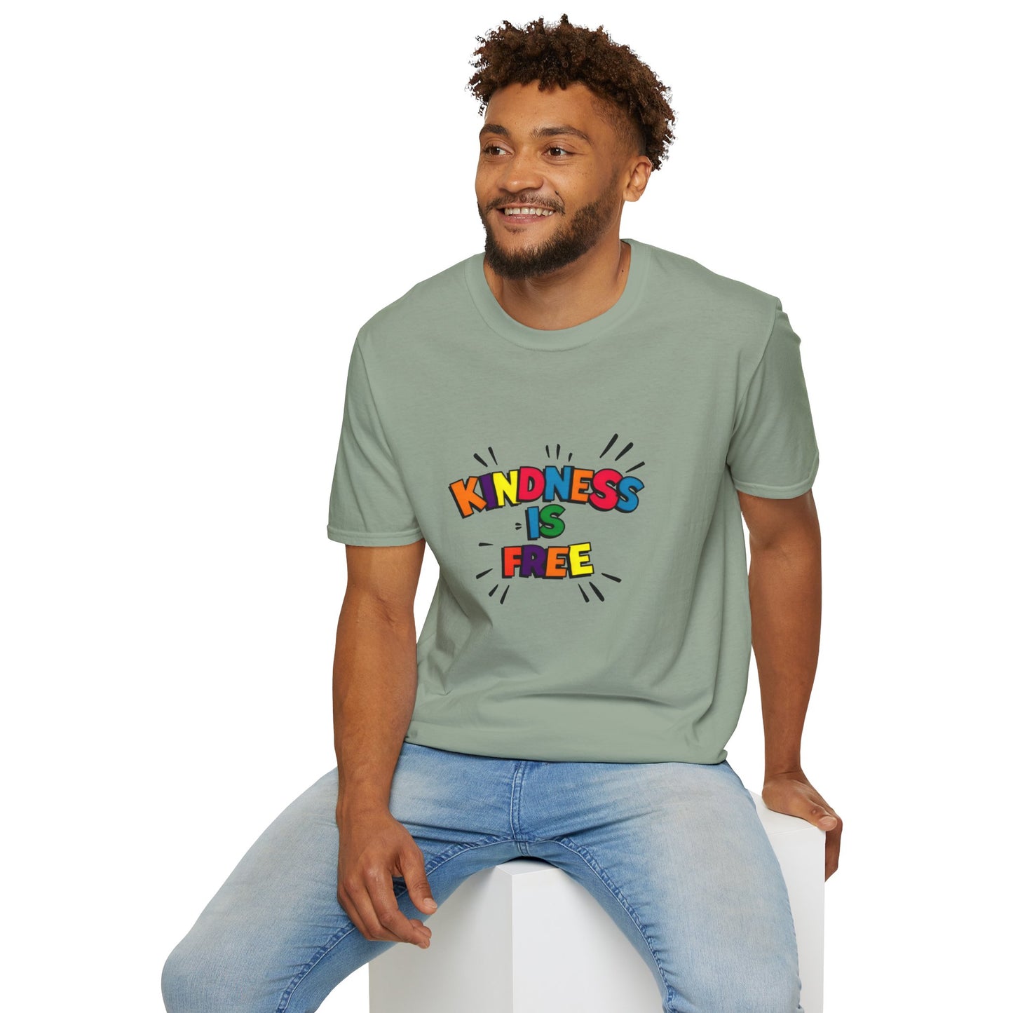 Kindness Is Free Unisex Softstyle T-Shirt | Inspirational Graphic Tee for Everyday Wear, Gifts, and Casual Outfits | Positive Vibes Apparel