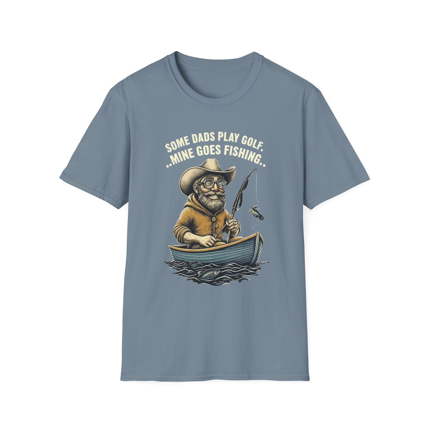 Fishing Dad T-Shirt | Funny Dad Shirt | Gift for Fishermen | Unisex Softstyle Tee | Outdoor Lover Apparel | Father's Day Gift