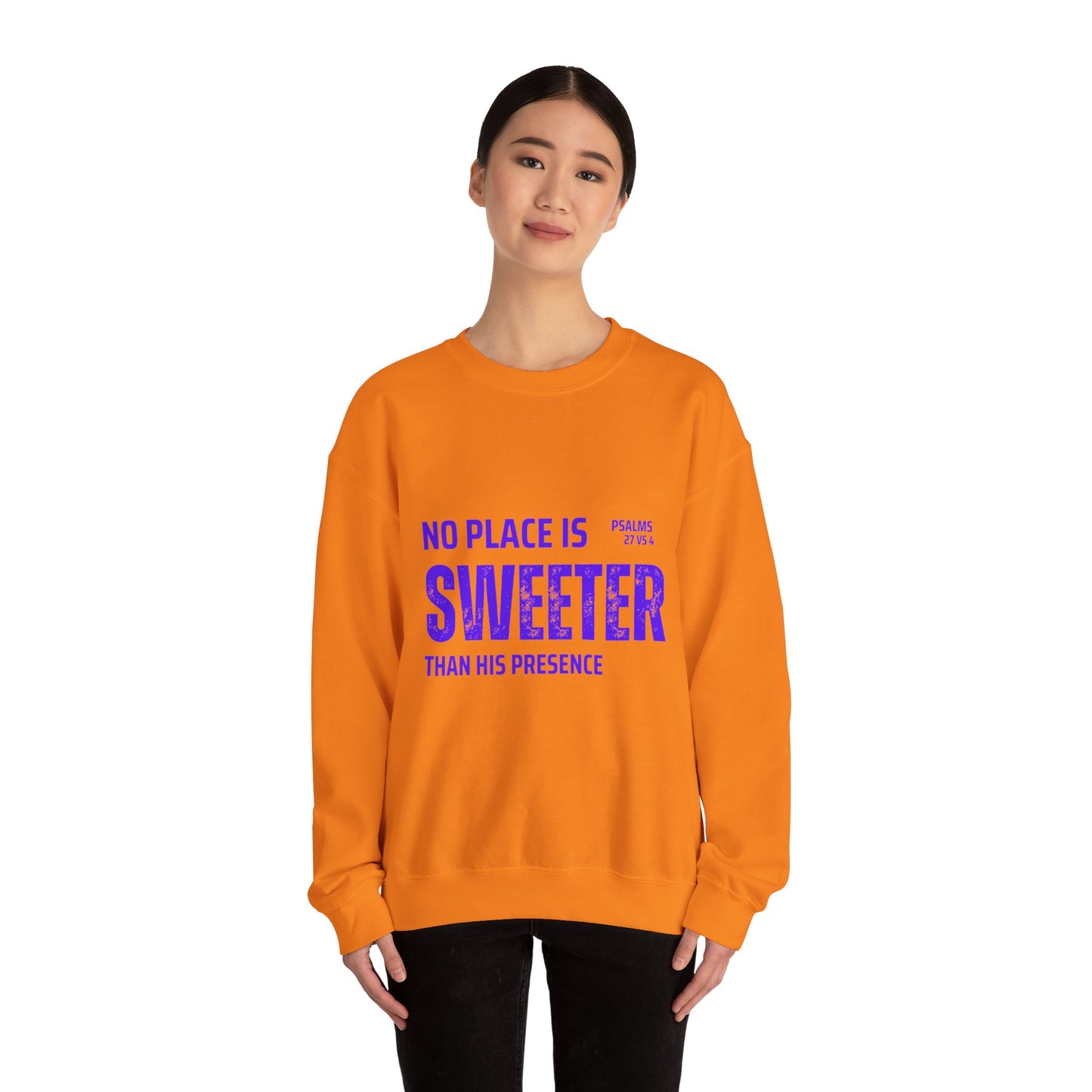 No Place is Sweeter Crewneck Sweatshirt, Inspirational Christian Apparel, Cozy Religious Gift, Bible Verse Sweatshirt, Faith-Based Fashion