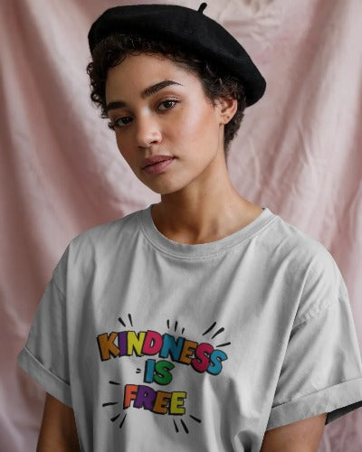 Kindness Is Free Unisex Softstyle T-Shirt | Inspirational Graphic Tee for Everyday Wear, Gifts, and Casual Outfits | Positive Vibes Apparel