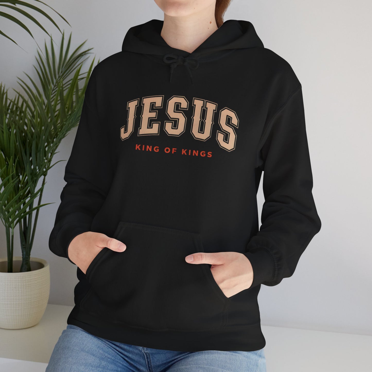 Faith-Inspired Unisex Hoodie - Jesus, King of Kings, Cozy Streetwear, Perfect Gift for Religious Occasions, Christian Apparel, [...]