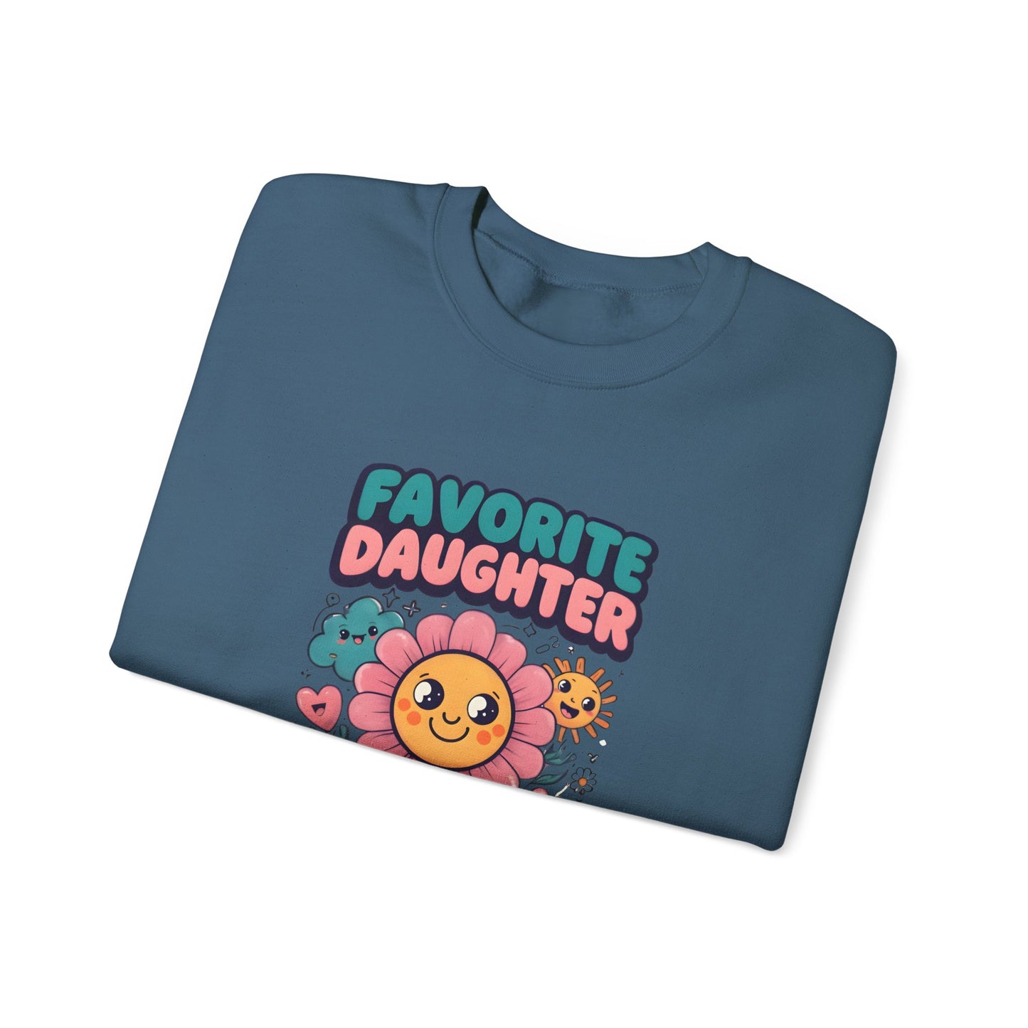 Favorite Daughter in Law Sweatshirt, Gift for Daughter in Law, Floral Crewneck, Cozy Sweatshirt, Birthday Gift, Mother’s Day Gift