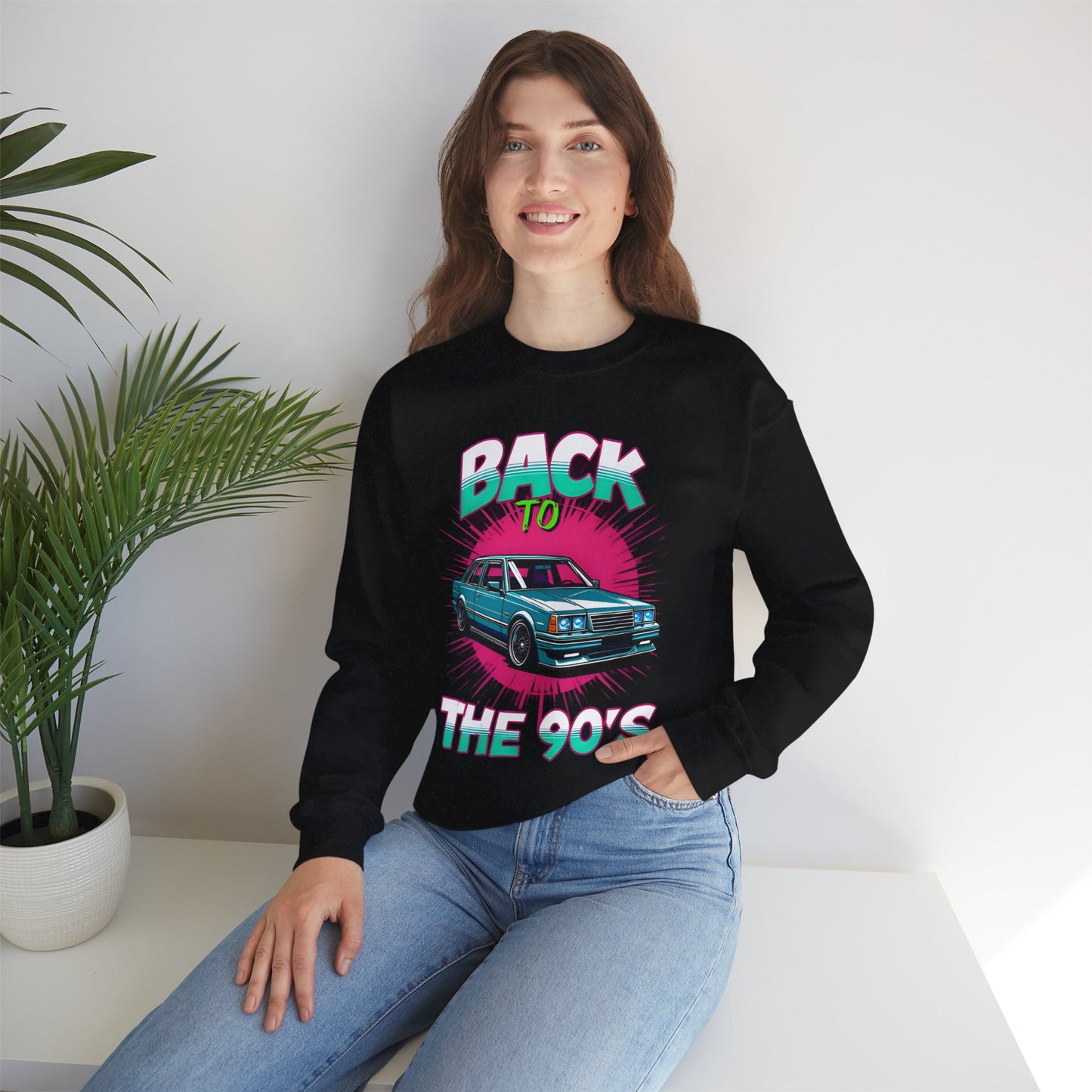 Retro 90's Crewneck Sweatshirt | Unisex Vintage Style, Nostalgic Fashion, Cozy Wardrobe Staple, Gift for 90's Lovers, Casual Every Day
