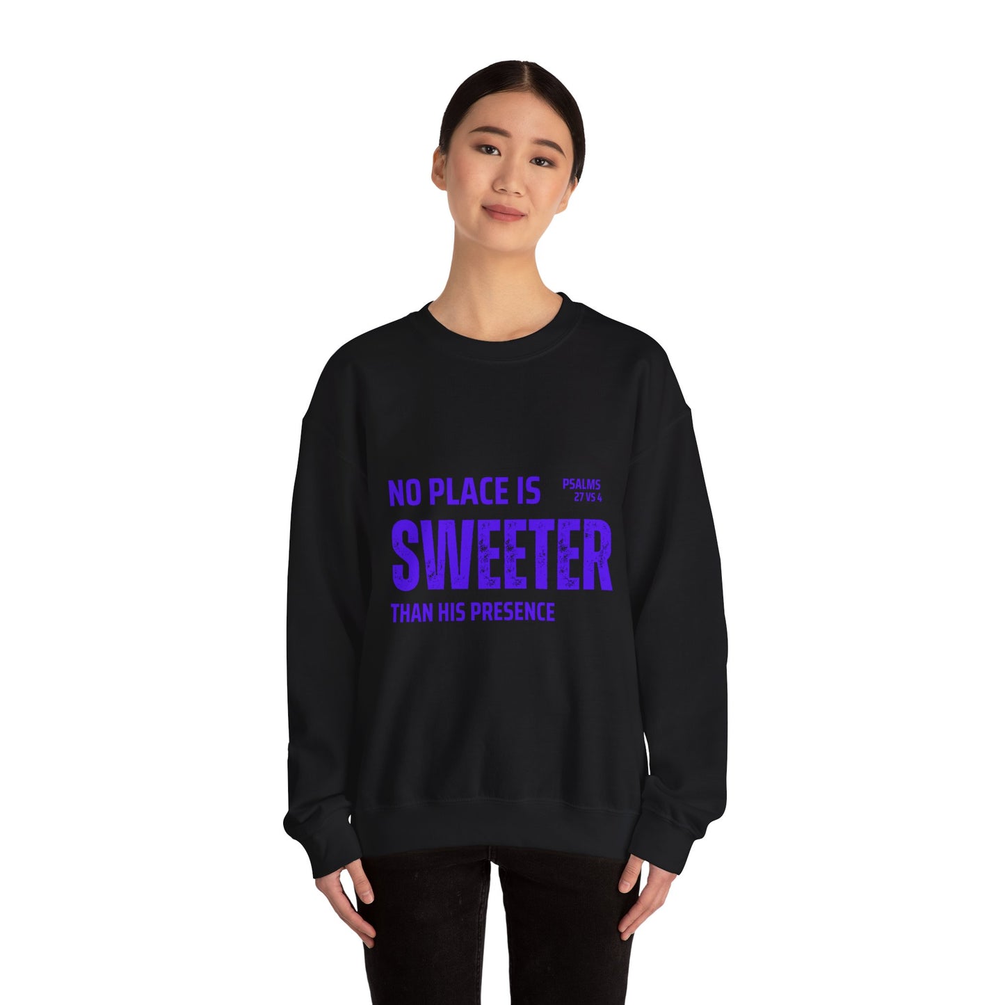 No Place is Sweeter Crewneck Sweatshirt, Inspirational Christian Apparel, Cozy Religious Gift, Bible Verse Sweatshirt, Faith-Based Fashion