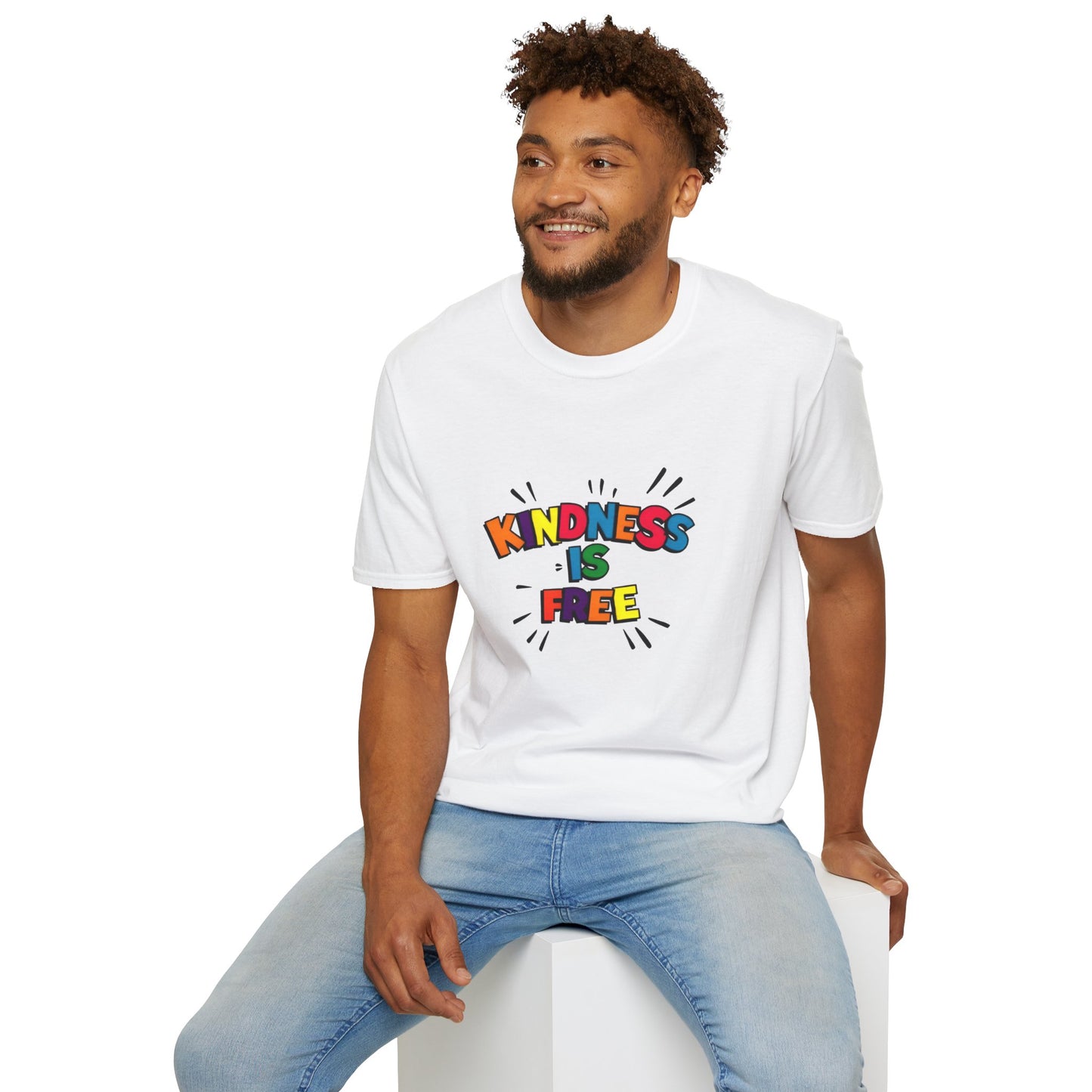 Kindness Is Free Unisex Softstyle T-Shirt | Inspirational Graphic Tee for Everyday Wear, Gifts, and Casual Outfits | Positive Vibes Apparel