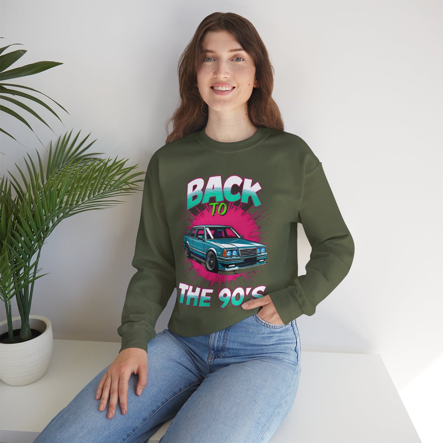 Retro 90's Crewneck Sweatshirt | Unisex Vintage Style, Nostalgic Fashion, Cozy Wardrobe Staple, Gift for 90's Lovers, Casual Every Day