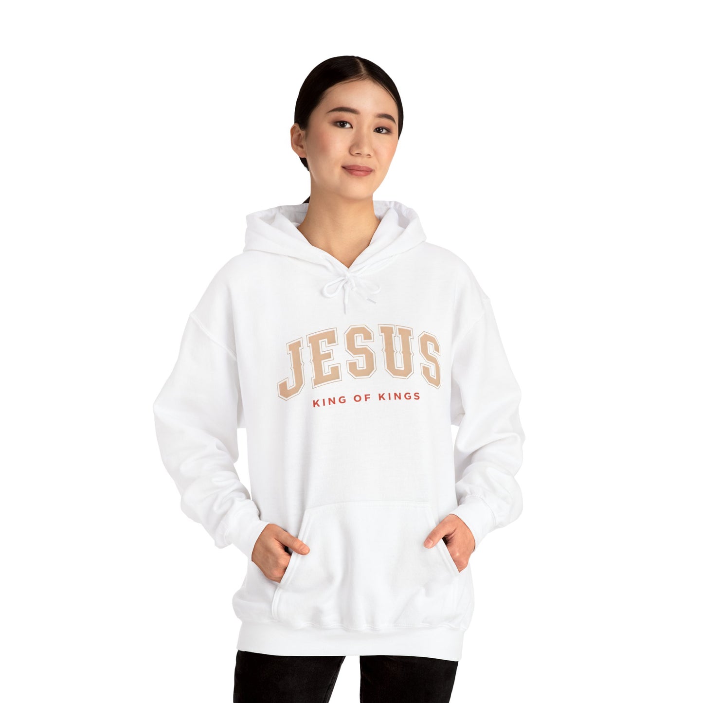 Faith-Inspired Unisex Hoodie - Jesus, King of Kings, Cozy Streetwear, Perfect Gift for Religious Occasions, Christian Apparel, [...]