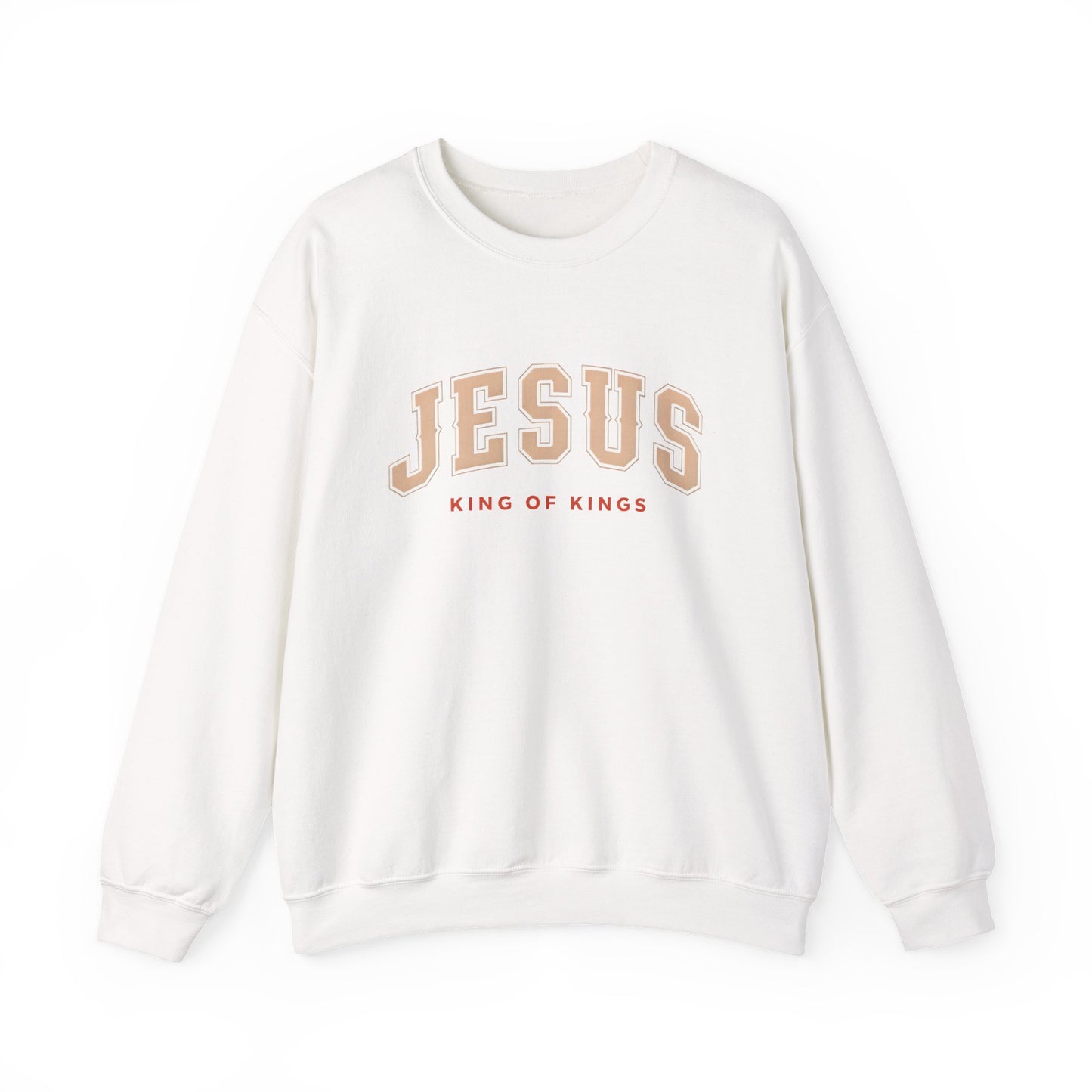 Jesus Crewneck Sweatshirt, Religious Apparel, Christian Gift, Cozy Unisex Sweatshirt, Faith-Based Wardrobe, King of Kings Fashion