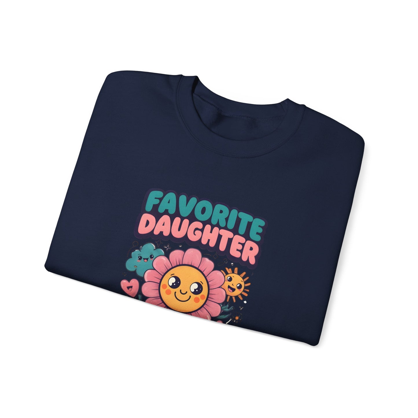 Favorite Daughter in Law Sweatshirt, Gift for Daughter in Law, Floral Crewneck, Cozy Sweatshirt, Birthday Gift, Mother’s Day Gift