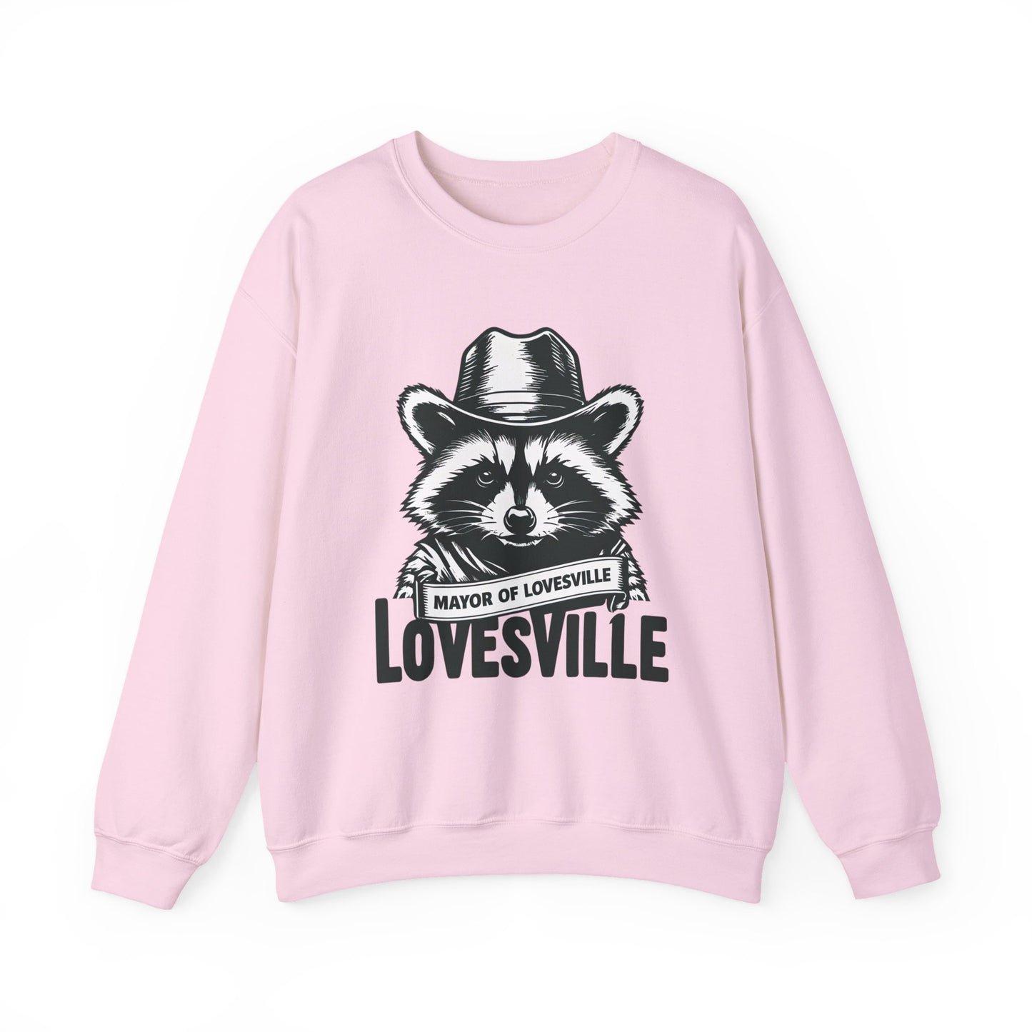 Comfy Mayor of Lovesville Sweatshirt, Casual Unisex Crewneck, Perfect Gift for Animal Lovers, Cozy Style for Holidays, Urban Fashion