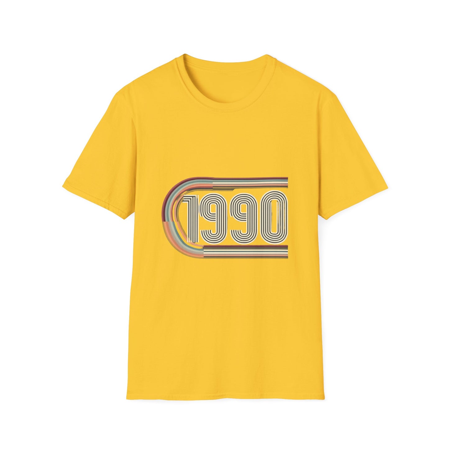 Retro 1990 Unisex Softstyle T-Shirt | Vintage Style Tee, 90s Nostalgia Shirt, Gift for 90s Kids, Casual Wear, Birthday Present