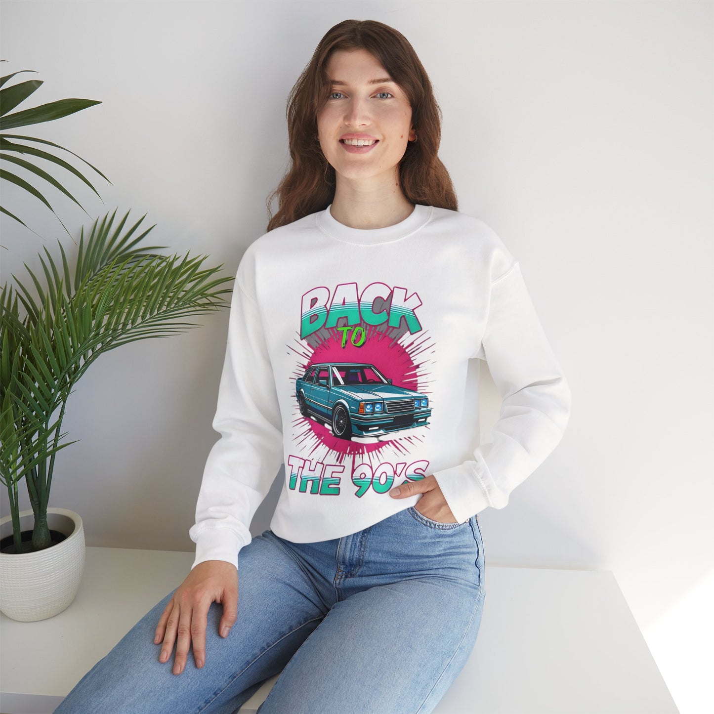 Retro 90's Crewneck Sweatshirt | Unisex Vintage Style, Nostalgic Fashion, Cozy Wardrobe Staple, Gift for 90's Lovers, Casual Every Day