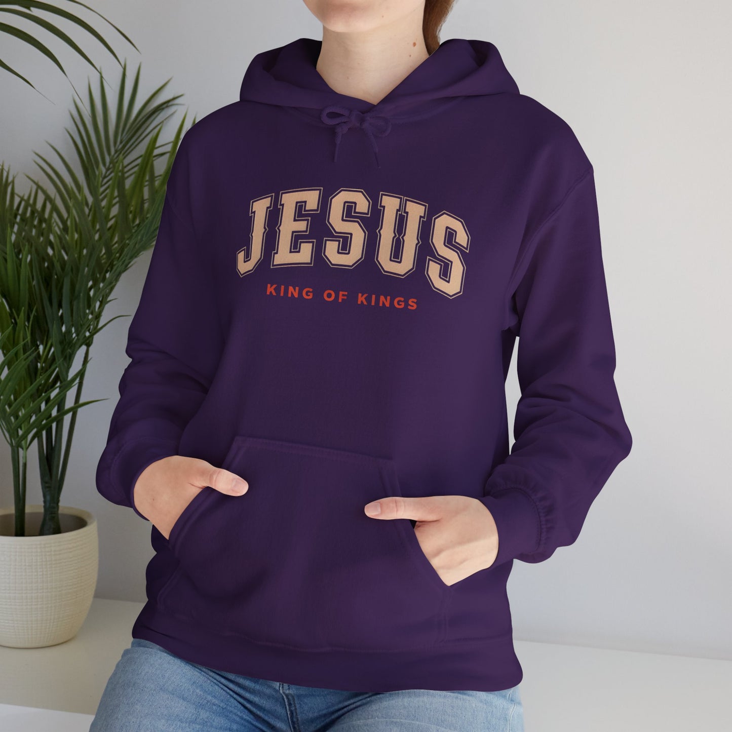 Faith-Inspired Unisex Hoodie - Jesus, King of Kings, Cozy Streetwear, Perfect Gift for Religious Occasions, Christian Apparel, [...]