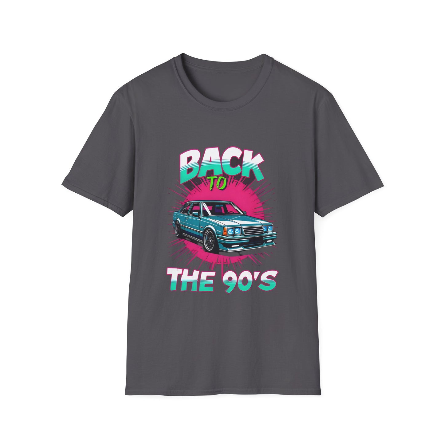 90s Retro Unisex Softstyle T-Shirt, Cool Vintage Car Tee, Nostalgic Graphic Shirt, Casual Gift for Car Lovers, Summer Fashion, Unisex Outfit
