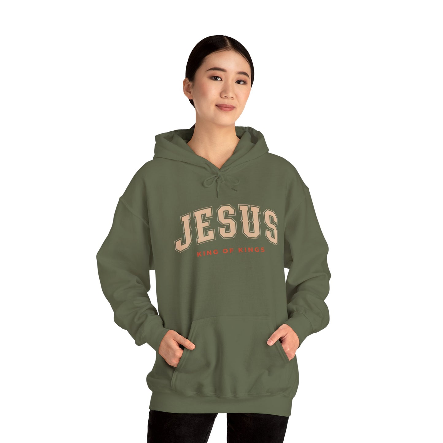 Faith-Inspired Unisex Hoodie - Jesus, King of Kings, Cozy Streetwear, Perfect Gift for Religious Occasions, Christian Apparel, [...]