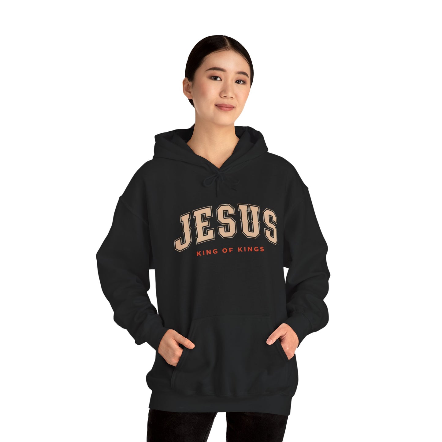 Faith-Inspired Unisex Hoodie - Jesus, King of Kings, Cozy Streetwear, Perfect Gift for Religious Occasions, Christian Apparel, [...]