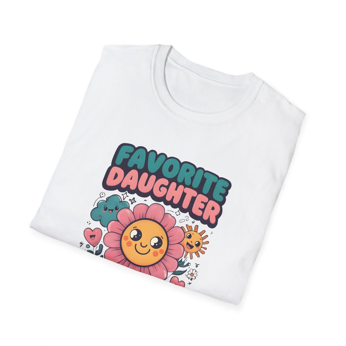 Favorite Daughter in Law Flower T-Shirt, Unisex Graphic Tee, Mother's Day Gift, Family Reunion Shirt, Cute Casual Wear, Spring Fashion
