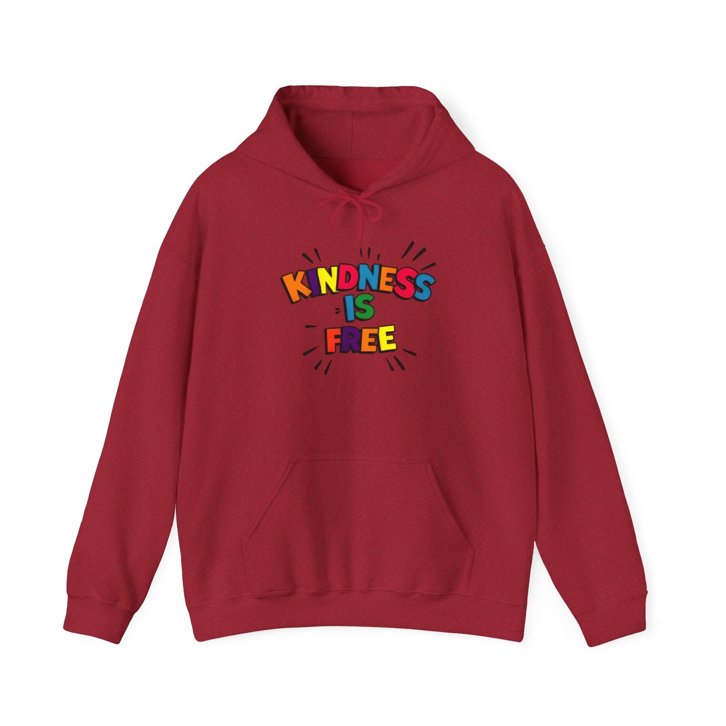 Kindness is Free Hoodie, Unisex Heavy Blend Sweatshirt, Gift for Friends, Inspirational Apparel, Cozy Everyday Wear