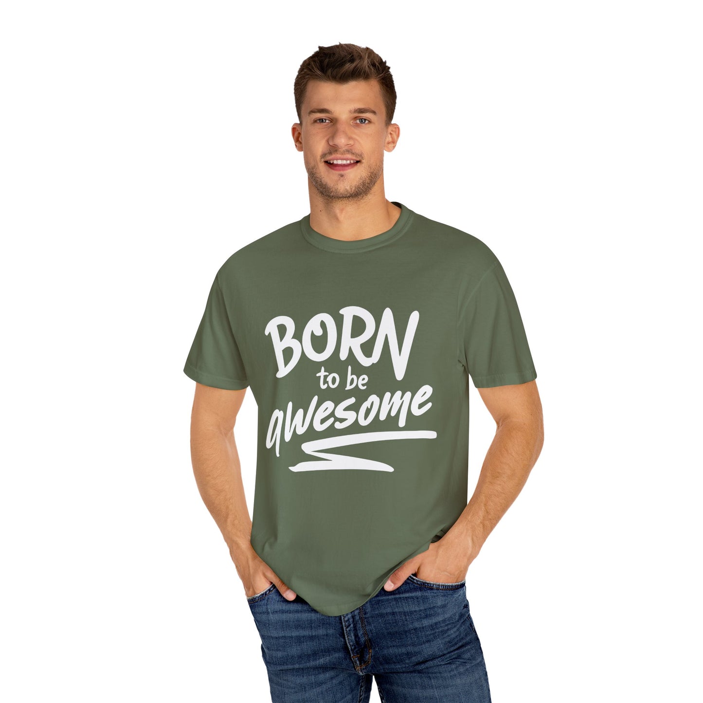 Born to Be Awesome T-Shirt, Unisex Tee for Motivation, Gift for Friends, Casual Wear, Birthday Present, Positive Vibes