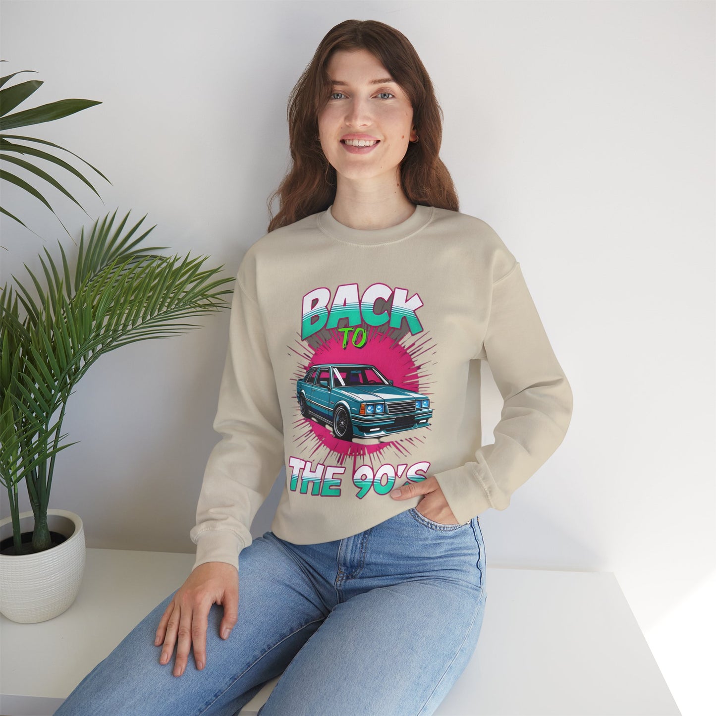 Retro 90's Crewneck Sweatshirt | Unisex Vintage Style, Nostalgic Fashion, Cozy Wardrobe Staple, Gift for 90's Lovers, Casual Every Day