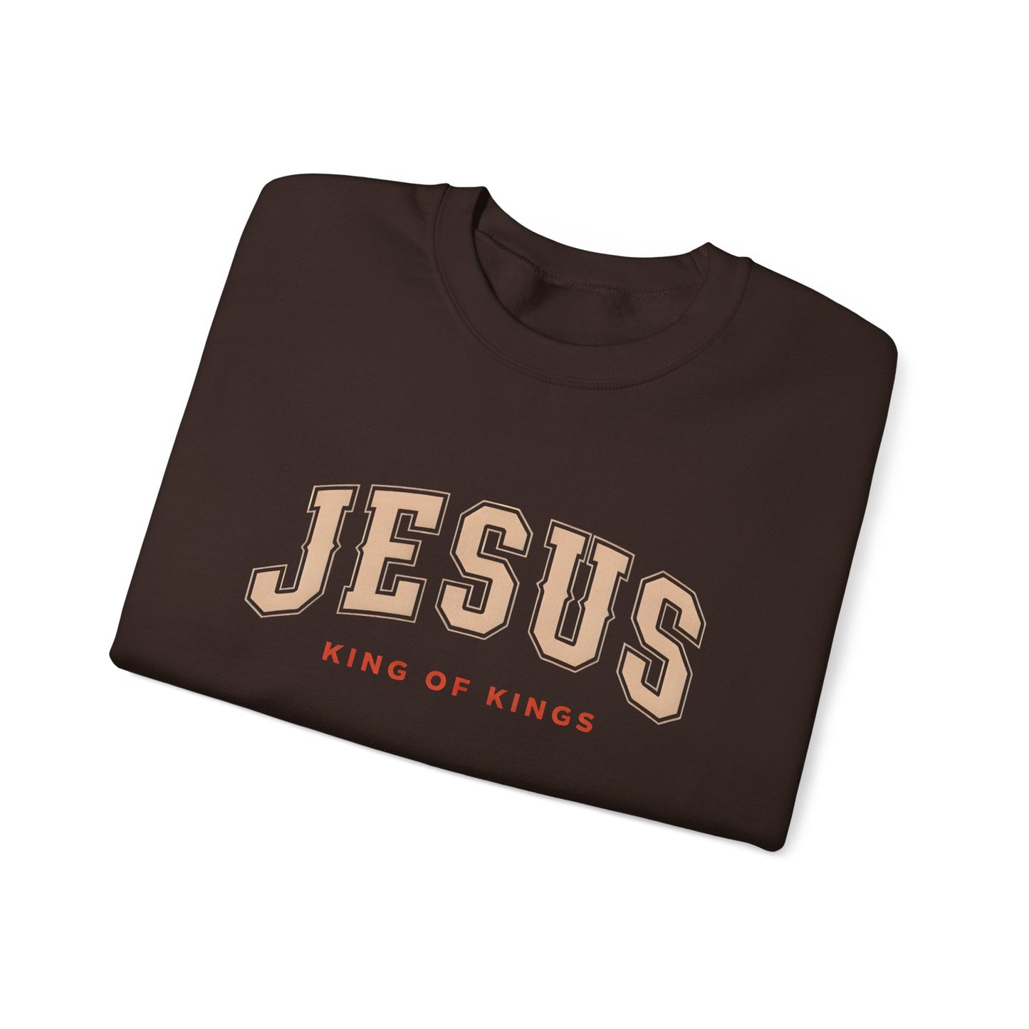 Jesus Crewneck Sweatshirt, Religious Apparel, Christian Gift, Cozy Unisex Sweatshirt, Faith-Based Wardrobe, King of Kings Fashion