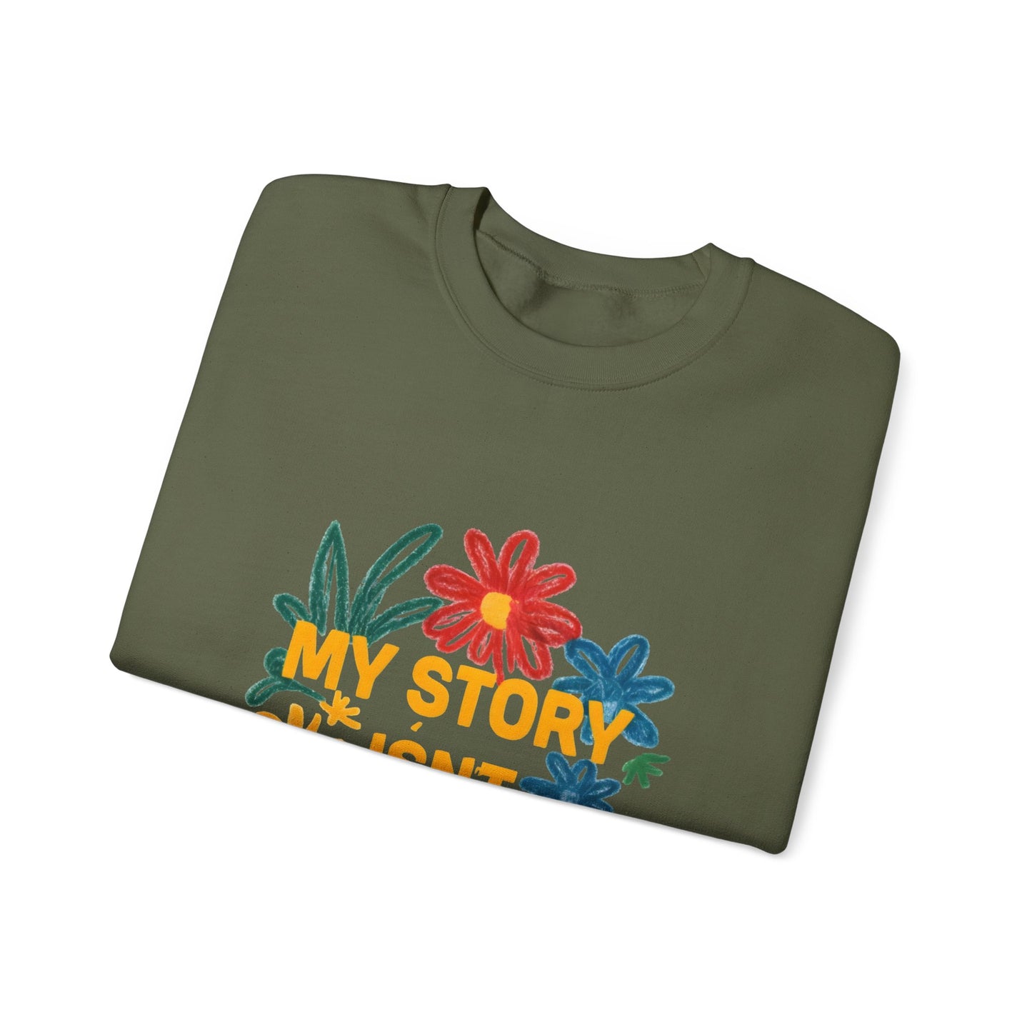 Floral Motivational Crewneck Sweatshirt, Cozy Unisex Sweatshirt, Inspirational Gift, Spring Fashion, Self-Care Apparel