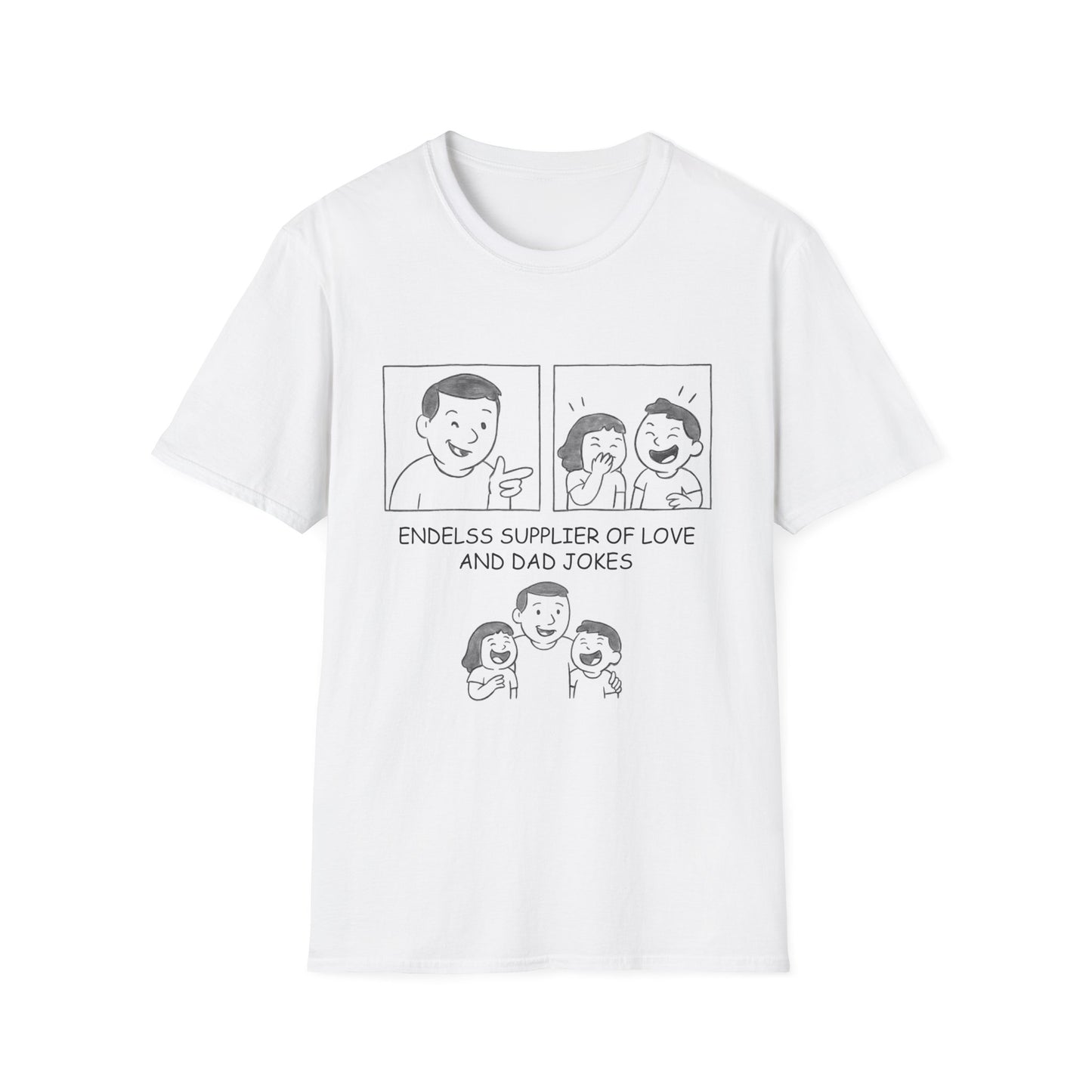 Endless Dad Jokes Unisex T-Shirt, Funny Gift for Dads, Family Reunion Shirt, Father's Day Tee, Humorous Casual Wear