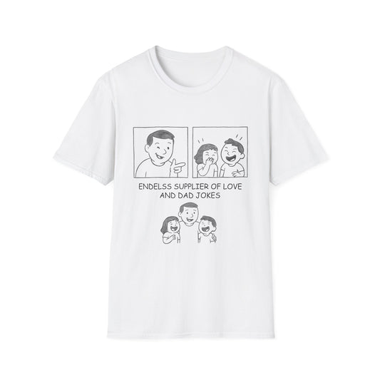 Endless Dad Jokes Unisex T-Shirt, Funny Gift for Dads, Family Reunion Shirt, Father's Day Tee, Humorous Casual Wear