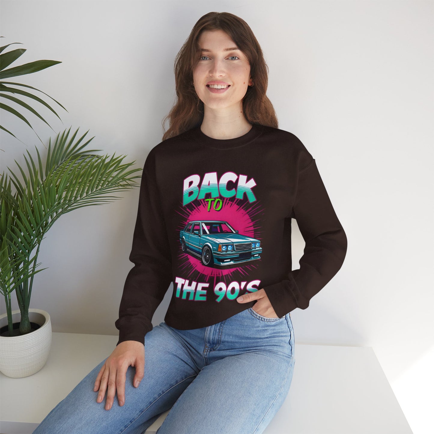 Retro 90's Crewneck Sweatshirt | Unisex Vintage Style, Nostalgic Fashion, Cozy Wardrobe Staple, Gift for 90's Lovers, Casual Every Day
