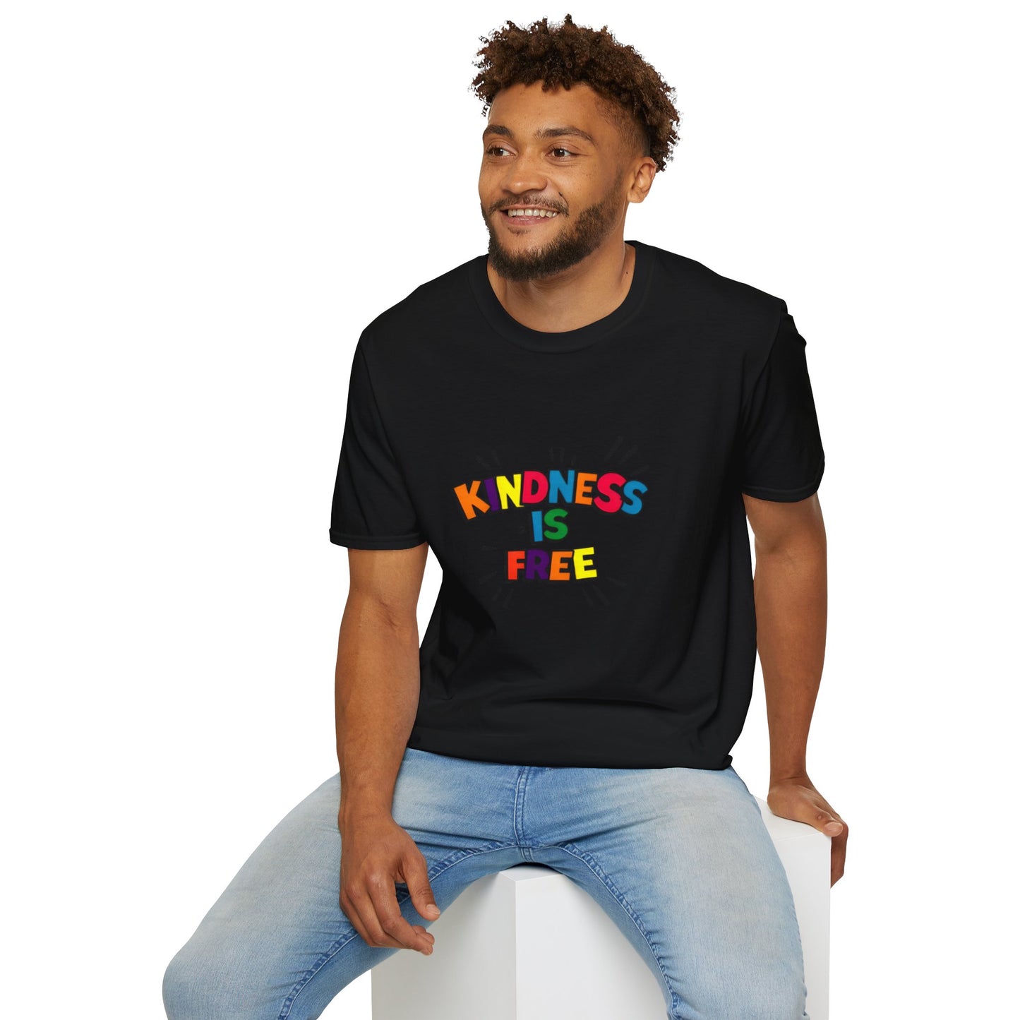 Kindness Is Free Unisex Softstyle T-Shirt | Inspirational Graphic Tee for Everyday Wear, Gifts, and Casual Outfits | Positive Vibes Apparel