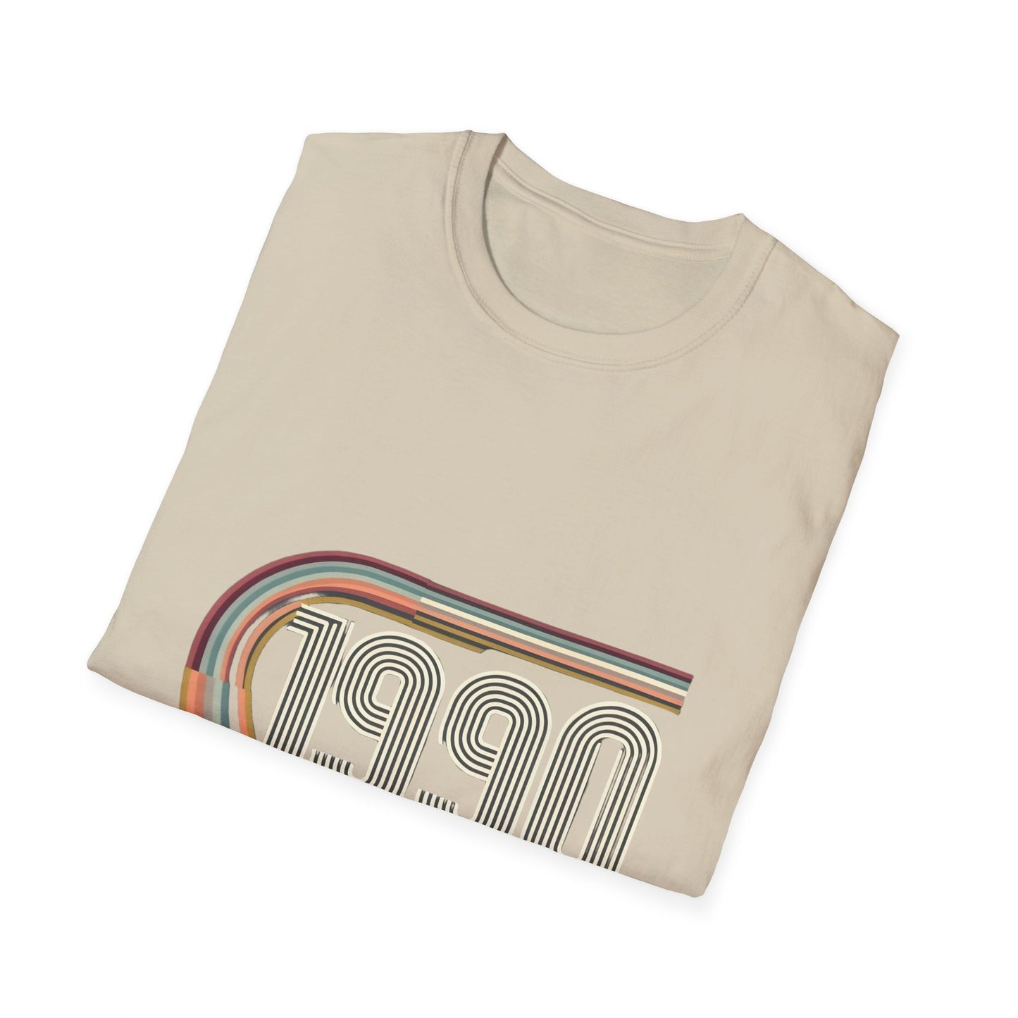 Retro 1990 Unisex Softstyle T-Shirt | Vintage Style Tee, 90s Nostalgia Shirt, Gift for 90s Kids, Casual Wear, Birthday Present