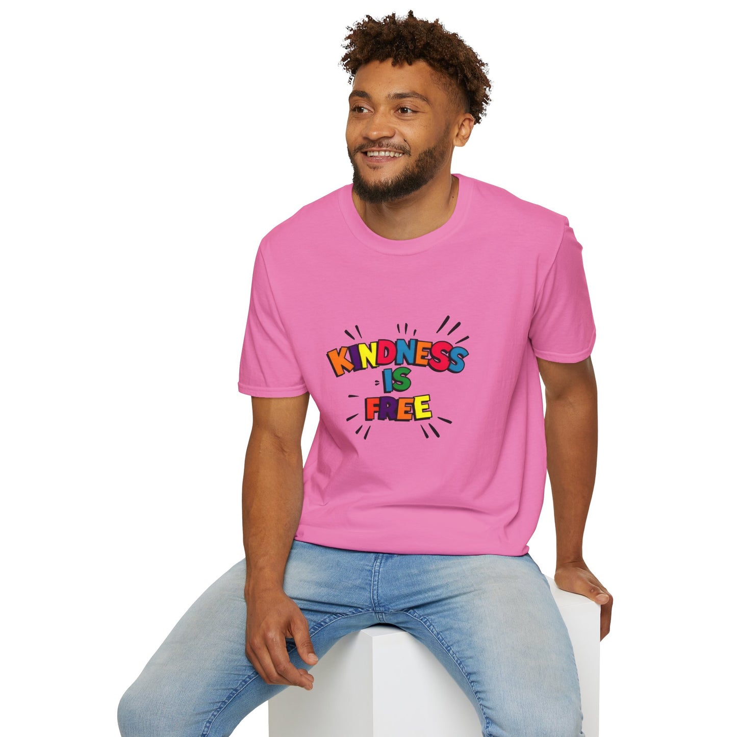Kindness Is Free Unisex Softstyle T-Shirt | Inspirational Graphic Tee for Everyday Wear, Gifts, and Casual Outfits | Positive Vibes Apparel